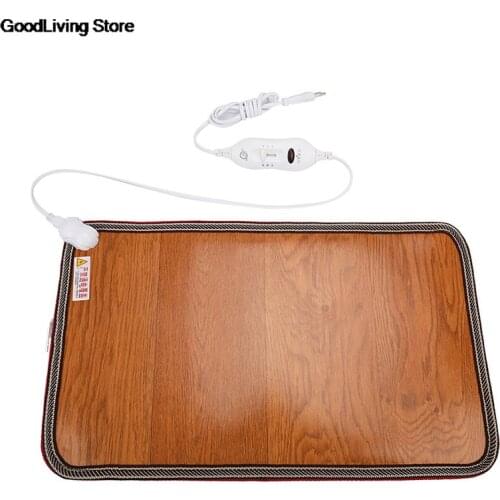 1 PC 60W PU Heating Foot Mat Warmer Electric Heating Pads Feet Leg Warmer Carpet Thermostat Warming Tools For Home Office