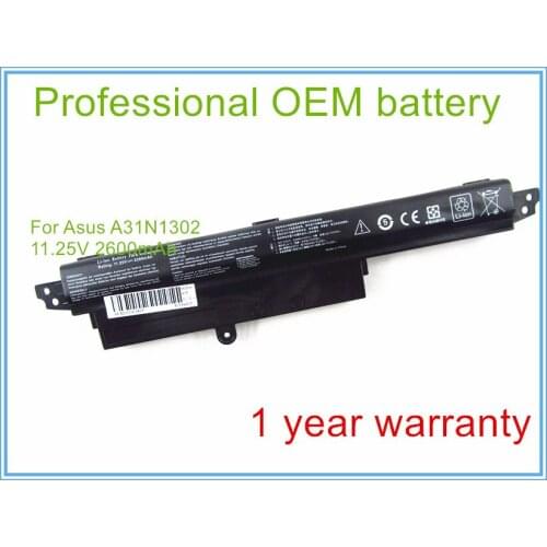 11.25V 2600mah X200CA Laptop battery For A31N1302 A31LM9H 0B110-00240100E Replacement battery