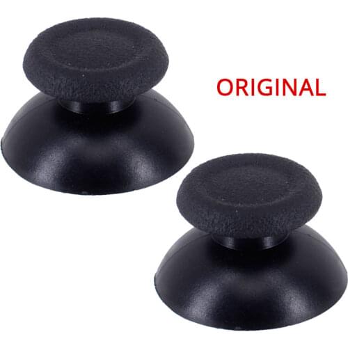 2pcs Black Original Joystick Thumb Stick Thumb Grip Caps Mushroom Cap for Dualshock 4 PS4/PS4 slim/PS4 pro Wireless Controller