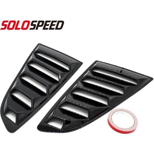 2pcs/set Car Side Window Quarter Scoop Louver Cover fit for Ford Mustang 2015 2016 2017