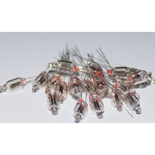 20pcs RED Neon Indicator Light Sign Lamp Bulb Vermelho 6*16mm Standard Miniature Neon Bulb Red Neon-Light Lampada