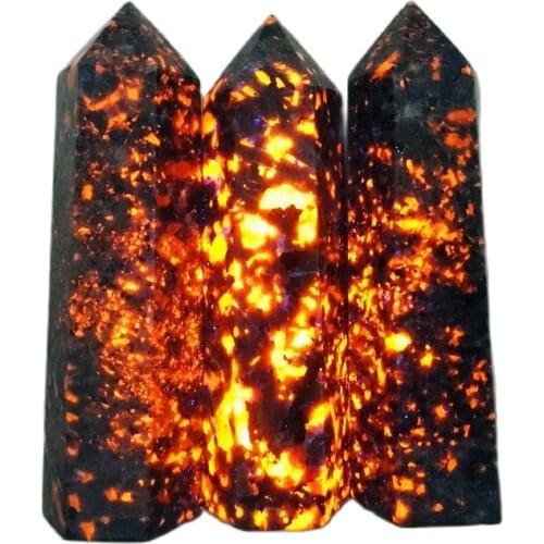 5A+ Natural Stone Yooperlite Crystals tower Powerful Chakra Energy Wicca Crystal and Stone wand Healing Spiritual Witchcraft