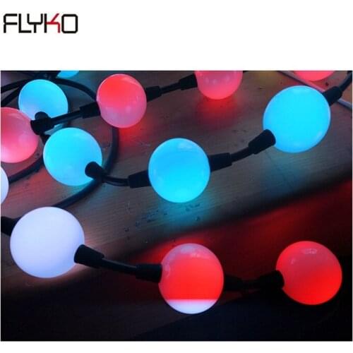 Free shipping outdoor waterproof 3D DMX string ball for decoration