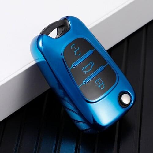 TPU Car Key Case Cover For Kia Rio K2 K5 Sportage Sorento Holder Protect 3 Buttons Remote Foldable Flid Box Shell Accessories