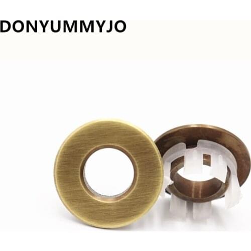 10pcs/bag Basin Sink Drain Brass Decorative Ring 5 Colors Match Basin Faucets Of Different Colors