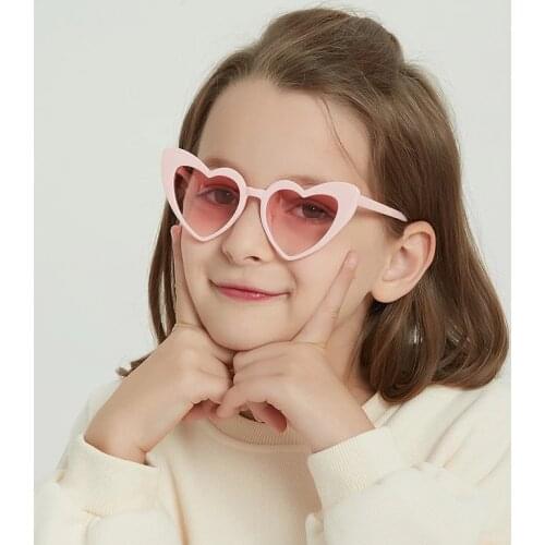 Kids silicone polarized Sunglasses Lovely Heart sun glasses UV400 Children Party sunglasses 3-7 years Child oculos de sol N113