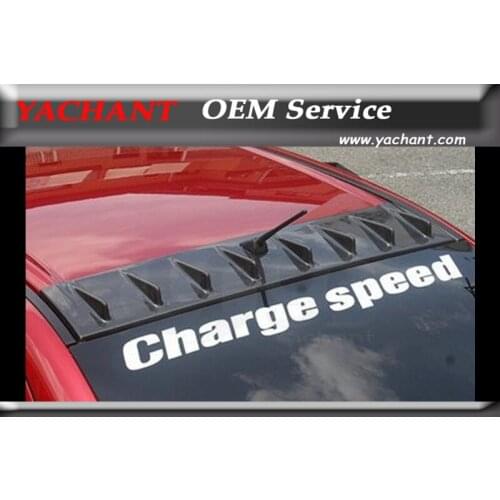 FRP Fiber Glass Rear Roof Spoiler Fit For 08-12 Lancer Evolution EVO X EVO10 Non-SSS VTX Generator (Fit Antenna base 5x6cm)