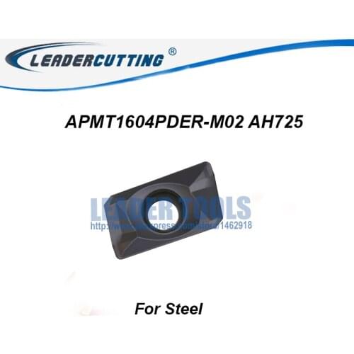 APMT1135PDER APMT1604PDER-M02 AH725 AH120*10pcs Milling inserts for Milling cutter BAP400R,Mill Blades,Milling Plate