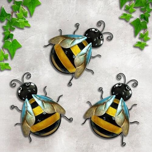 Metal Wall Art Bee Wall Decor Metal Bee Wall Decor Colorful Home Decoration