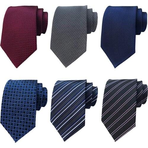 Hot Kf-Lot 6 PCS Classic Mens Silk Tie Necktie Woven JACQUARD Neck Ties