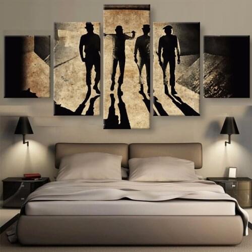 Modular Pictures HD Printed Wall Art Canvas Frame 5 Pieces Clockwork Orange Abstract Paintings Movie Posters Living Room Decor