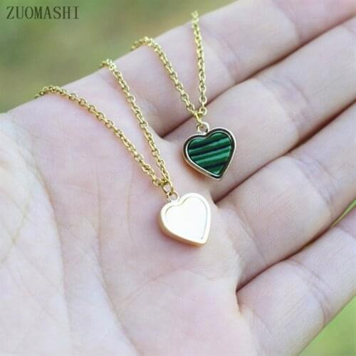 May Birthstone Necklace Heart Necklace Cubic Zirconia Tiny Dainty Delicate Layering Solitaire Heart Pendant Birthday Gift forHer