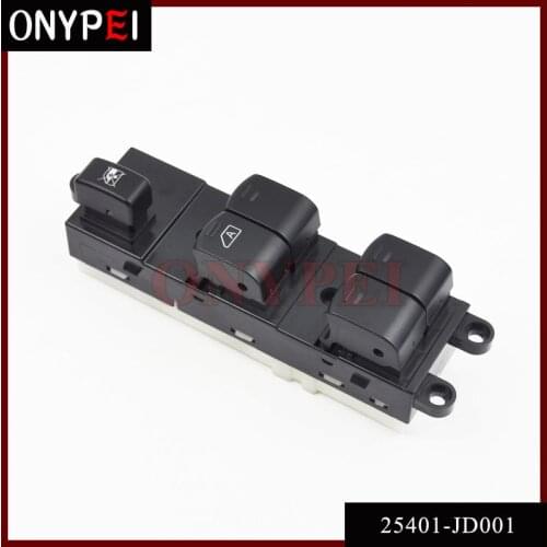 Front Left Master Electric Window Switch For Nissan Navara D40 Qashqai Pathfinder 04-16 25401-EB30B 25401-JD001