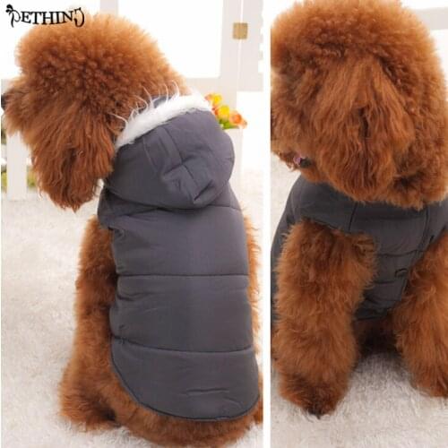 Hooded spring autumn winter dog down coat puppy coat pet clothing XS-XL black quilted inner small dog winter coat