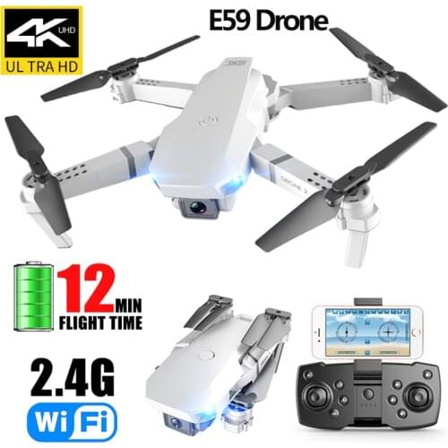 RC Dron Photograp UAV Profesional Helicopter E59 Dron With 4K Camera Fixed-Height Folding Unmanned Aerial Vehicle Quadcopter Toy