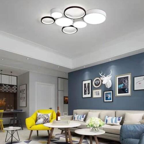 Simple and modern LED ceiling lamp living room bedroom study dining room home interior lighting decorative chandelier