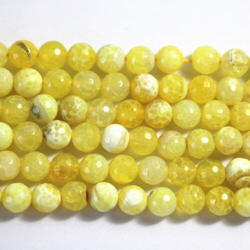 Special natural Yellow stone agat carnelian onyx 6mm 8mm 10mm 12mm stone faceted round loose beads making gift A20