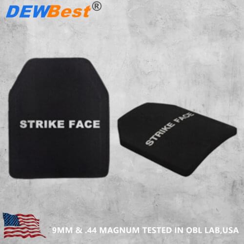 UHMWPE Body Armor Plates Bulletproof Board Trapezoid IIIA Level size 10"X12" 11"X14"