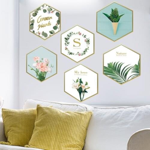 Green Leaves Wall Sticker DIY Flowers Plants Wall Decals for House Living Room Bedroom Kitchen Decoration Accessories