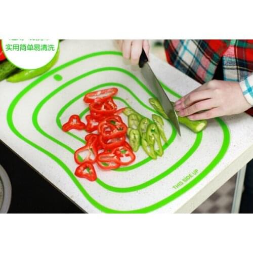 4PCS/LOT FDA PP Portable Plastic Chopping Block Non-slip Frosted Antibacteria Cutting Board Vegetable Meat Essential KB 1351
