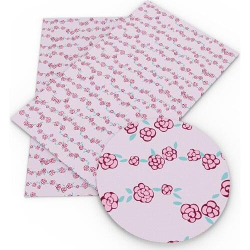 David accessories 20*33cm Christmas Series Synthetic Leather DIY Bag Shoes Crafts Supplies Material Faux Leather Fabric,1Yc7833