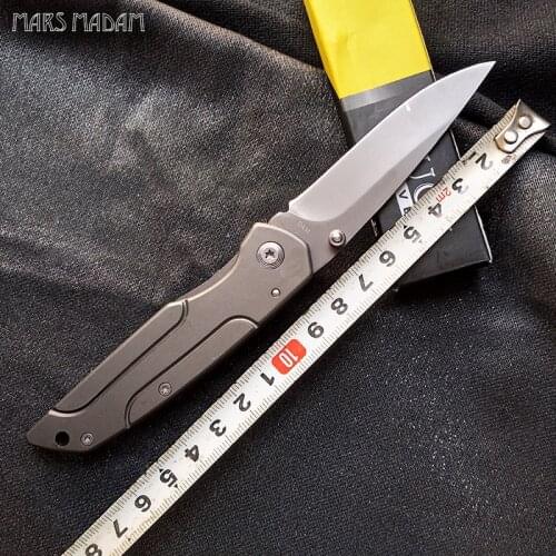 Free shipping A cheap folding knife outdoor survival Camping knife All stainless steel sharp knife