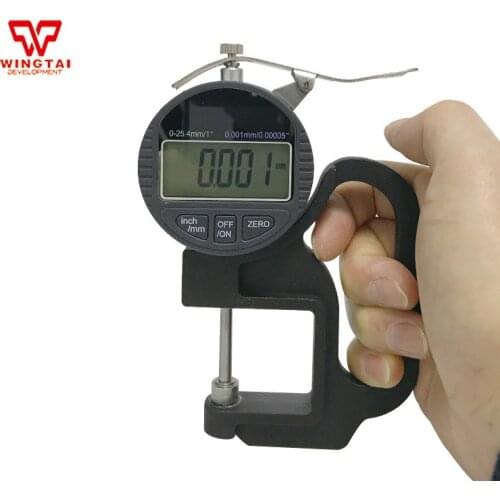 0.001mm Digital Thickness Gauge/ Thickness Meter Measure Range 0-25mm for Paper & Film Thickness Tester