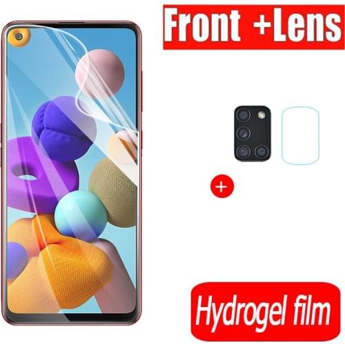 Hydrogel film for Samsung Galaxy A21s screen protector and camera lens film for Galaxy A21s safety protective Not glass