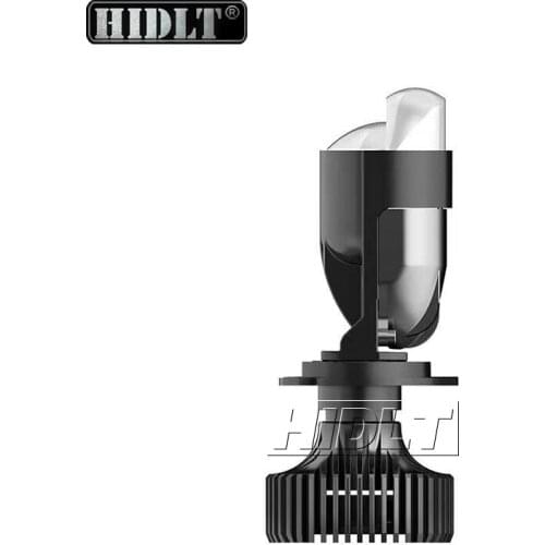 HIDLT H4 LED Bulb With Mini Projector Lens H4 LED Conversion Kit Automobiles Hi/Lo Beam LED Headlight Bulbs 12V 24V 5700K White