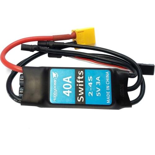 Hobbyocean 40A Brushless ESC for RC FPV Quadcopter Aircraft Model Accessories Pars RC Helicopter