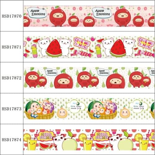 HSDRibbon free shipping 3" 75mm heat transfer printed hsd-design series Grosgrain Ribbon 50Yards/Roll