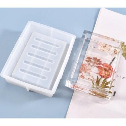 Soap Storage Box Silicone Mold for DIY Epoxy Resin Coaster Tray Crfats Jewelry Tools Mould
