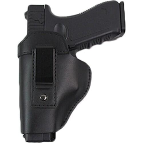 Leather Gun Holster for Glock 17 18 19 22 26 Sig Sauer P226 Beretta M92 Cz 75 Shadow Airsoft Pistols Concealed Holster Bag Case