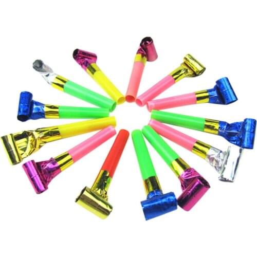 Colorful 10pcs Boyhood Funny Whistles Toy Kids Childrens Birthday Party Blowing Dragon Blowout Baby Birthday Supplies Toys gift