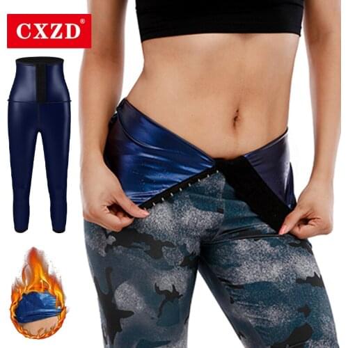 CXZD Hot Sweat Breasted Leggings Fitness Workout Stretchy Athletic Weight Loss Slimming Camouflage Pants Body Shaper Trousers