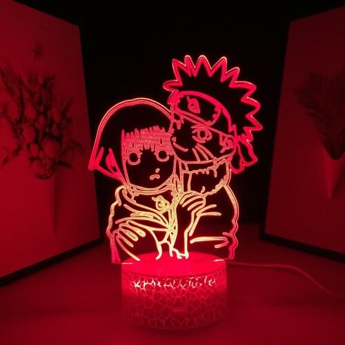 Cute Anime Figure Acrylic LED 3D Night Light for Child Birthday Gift Kid Bedroom Decoratio Nightlight Manga Table Lamp Dropship