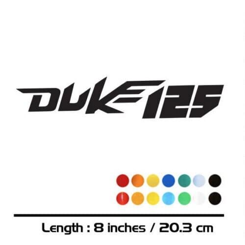 Motorcycle decals sign bike Fuel tank Wheels Fairing notebook baggage helmet reflective MOTO car sticker For KTM DUKE125