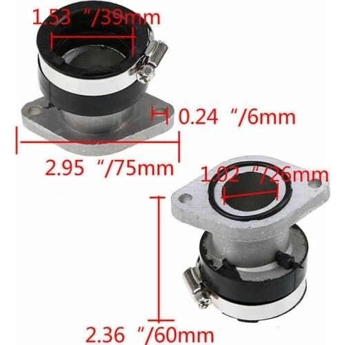 Intake Manifold Joint Carb Carburetor Interface Adapter Boot For Yamaha YFM250X Bear Tracker 1999 2000 2001 2002 2003 2004