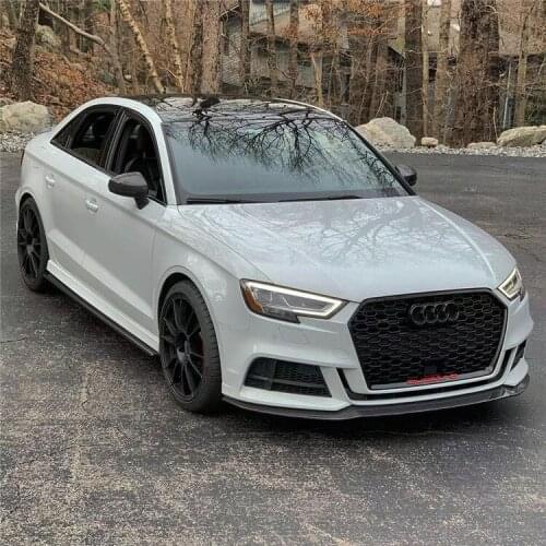 Applicable to Audi 14-20 A3 / S3 Rs3 Modified Small Surround Carbon Fiber Front Lip Skirt and Rear Spoiler Tail