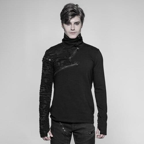 Мужские пуловеры на молнии PUNK RAVE China At AliExpress