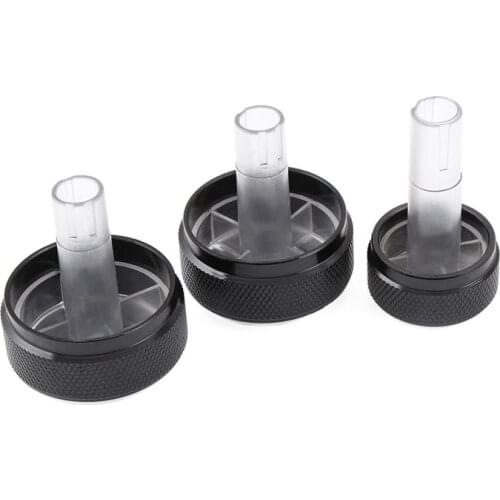 3pcs/set Air Conditioning Knob Aluminum Alloy AC Knob Heat Control Button For VW Passat B5 GOLF 4 Bora Accessories