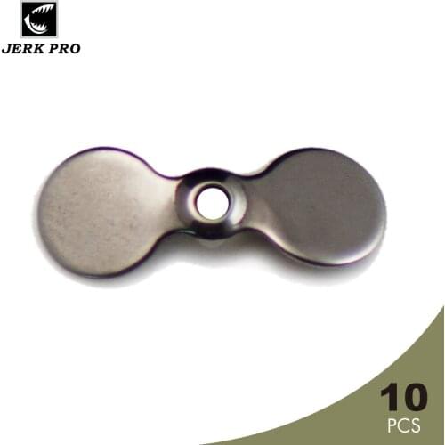 JERK PRO 10PCS Small Prop Blade Stainless Steel Fly Propeller Spin Fishing Lure Blades Custom Topwater Plug Casting Spinnerbait
