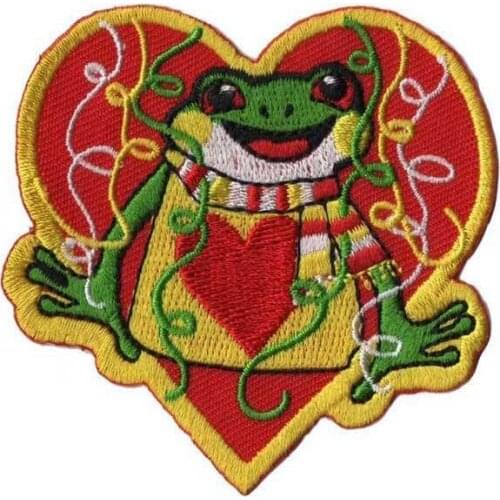 DIY Oeteldonk Frog Patch Embroidered Patch For Clothing Badges On Clothes Iron on Patch For Clothing Iron Patches Accessory