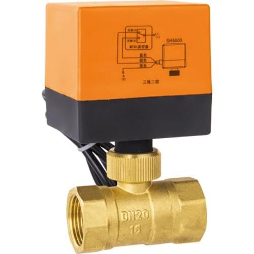 DN15/20/25 3 way motorized ball valve electric Three line two way control AC 220V LS'D Tool