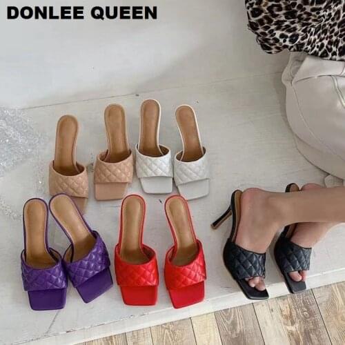 2020 New Spring Shoes Women Slippers Thin Heel Slides Brand Embroider Slippers Outdoor Flip Flops Fashion Gladiator Sandal Mujer