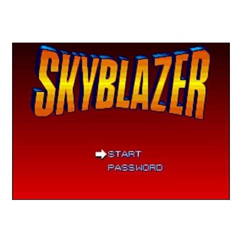 Sky Blazer 16 bit Big Gray Game Card For USA NTSC Game Player