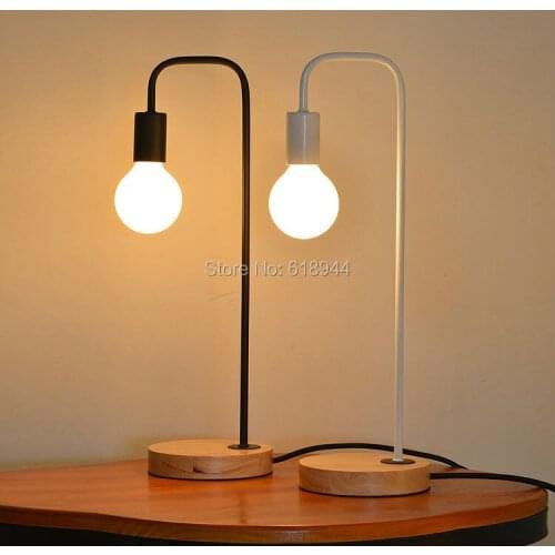 Modern and Fashion Wood and Metal Table Lamps for Office Desk Bedroom Lampe Deco Bedside Lamp Modern Study Room Lampshades
