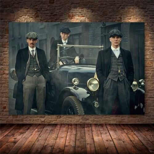British High Score Crime Drama Peaky Blinders Poster Hight Quality Canvas Painting Home Decor Wall Art Duvar Tablolar Unframed