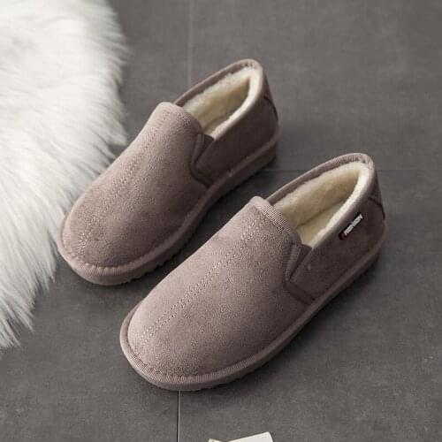 Womens Cotton Shoes Winter New Style Plus Velvet Short Boots Flat Bottom All-match Casual Shoes Fashionable And Warm