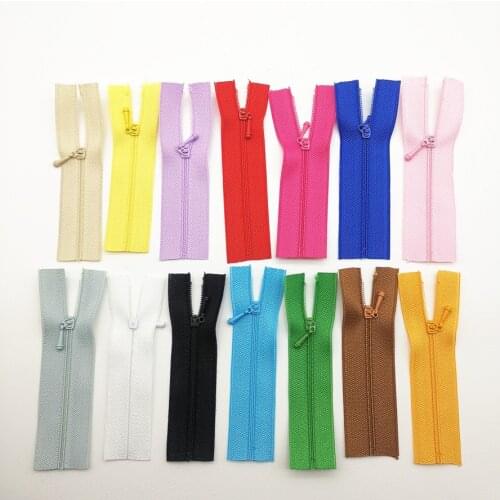 10pcs 14 Color Mini Open End Doll Clothing Zipper for DIY Handmade Sewing Doll Clothes Scrapbooking Garment Applique Accessories